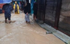 सेतीवेणी बजारका बाढी प्रभावित २६ परिवारलाई विद्यालयमा सारियो