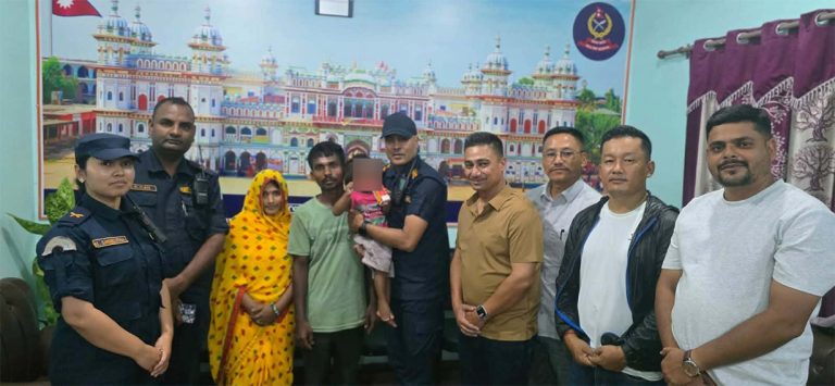 धनुषामा अपहरित १५ महिने बालकको ११ दिनपछि सकुशल उद्धार, एक महिला पक्राउ