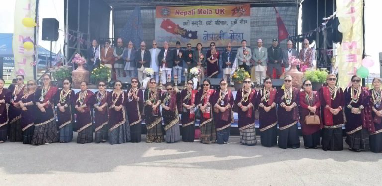 बाढी प्रभावितलाई तमु धिं युकेको एक करोड