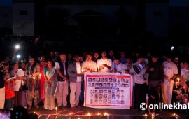 जेनजी आन्दोलनको एक वर्ष : ज्यान गुमाएकाको सम्झनामा दीप प्रज्वलन (तस्वीरहरू)
