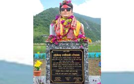 च्याकुटारमा जेनजी शहीद योगेन्द्रको शालिक निर्माण