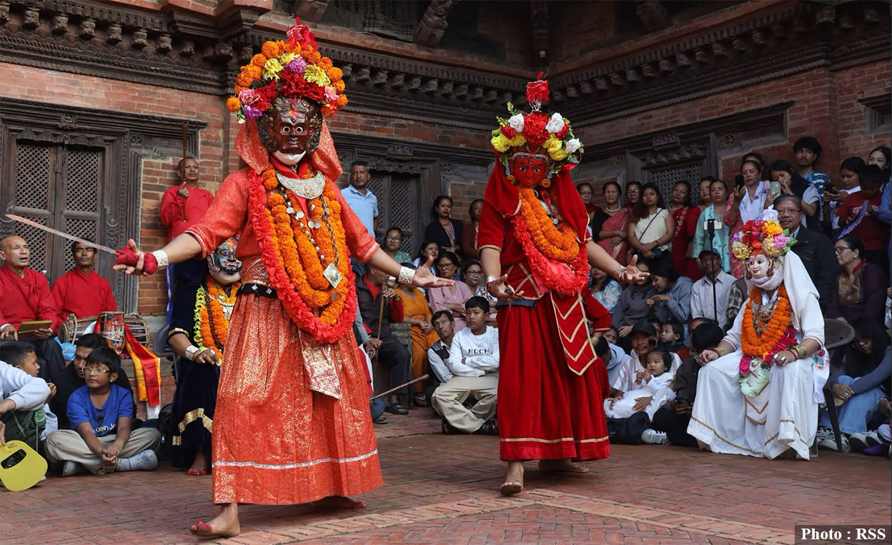 पाटनको मल्लकालीन अष्टमातृका नाच सम्पन्न