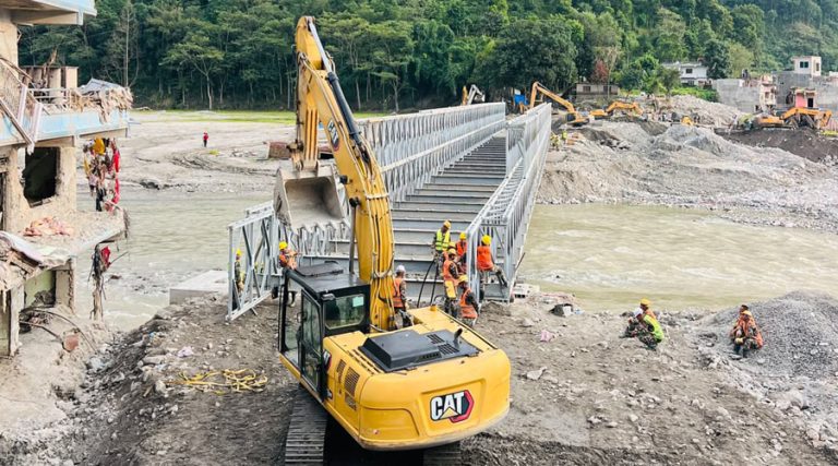 बेत्रावतीमा बेलिब्रिज जडानको काम धमाधम