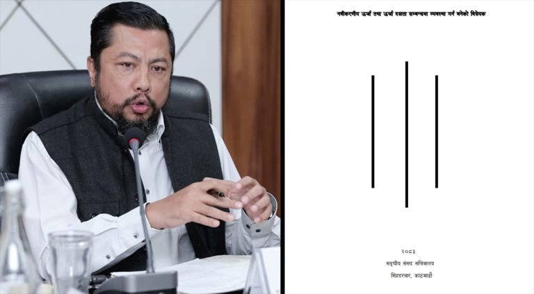 संसद् पुग्यो नवीकरणीय ऊर्जा तथा ऊर्जा दक्षता सम्बन्धी विधेयक