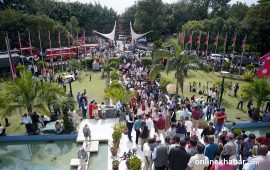 कांग्रेस महाधिवेशनमा मनोनयन दर्ता हुँदै, यस्तो छ चहलपहल (तस्वीरहरू)