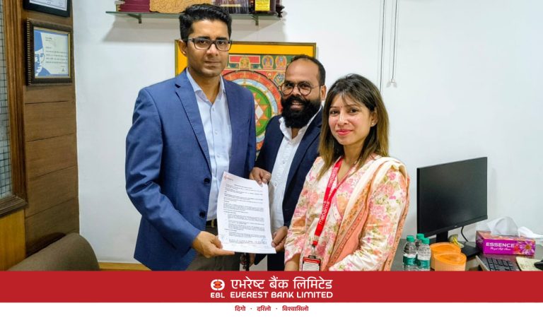 एभरेस्ट बैंक र दिल्लीस्थित मेदान्त अस्पतालबीच ग्राहक छुटसम्बन्धी सम्झौता