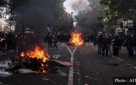 फ्रान्समा प्रदर्शन हिंसात्मक बन्दा १२०० पक्राउ, १५० प्रहरी घाइते