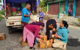 जुम्लाको स्याउ स्याङ्जाका उपभोक्ताको घरदैलोमा