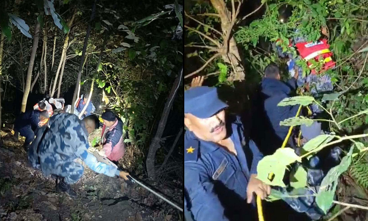 काभ्रेको सेल्फीडाँडामा माइक्रोबस दुर्घटना, चालकसहित ३ जनाको उद्धार