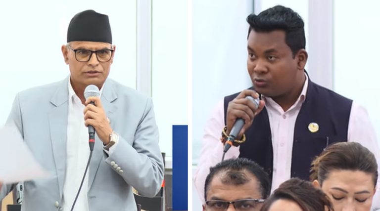 एमाले सांसदको प्रश्न- बालेन सरकार कस्तो ?, रास्वपा सांसदको जवाफ- सबैलाई सुन्ने र थुन्ने सरकार हो