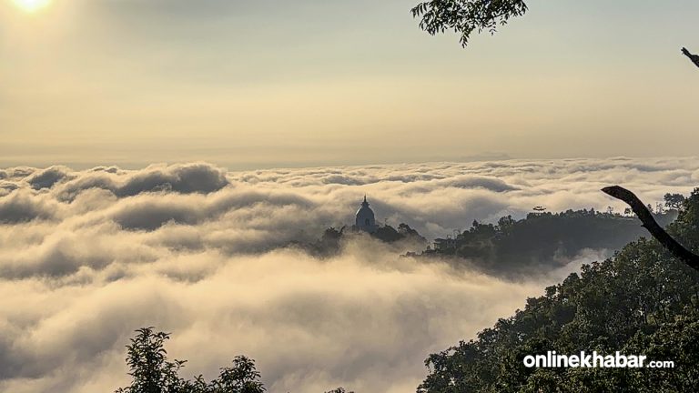 पोखराको सौन्दर्यलाई थप मनमोहक बनाउने हिमाल, स्तूप र ताल
