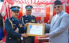 गोरखाका डीएसपी श्रेष्ठ सम्मानित
