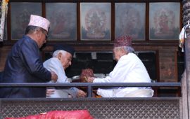 कोजाग्रत पूर्णिमामा राष्ट्रपति पौडेलद्वारा भक्तपुरको नवदुर्गा मन्दिरमा पूजाअर्चना