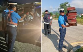 कर्णालीका सडकमा मध्यरात ट्राफिक जागेपछि…