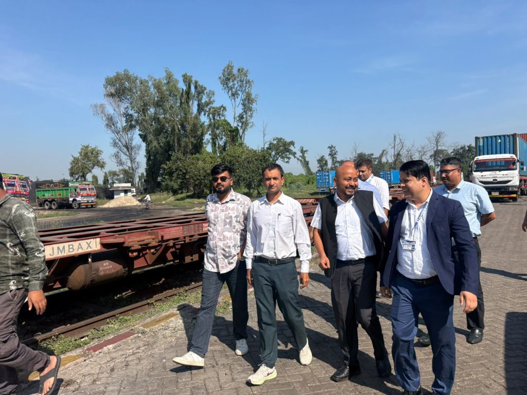 रेल सञ्चालन व्यवस्थित बनाउन वीरगञ्ज बन्दरगाह अनुगमन