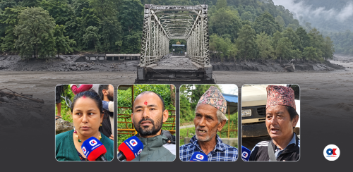 हतारहतार घर छाडे स्थानीयले, आरूघाट पुल बगाउँदा टुट्यो सम्पर्क