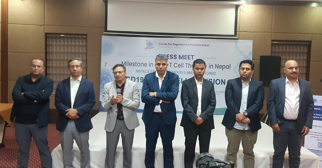 नेपालमै उत्पादन गरिएको कार–टी सेलबाट पहिलो पटक क्यान्सर बिरामीको उपचार