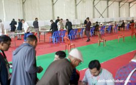 ७ बजेसम्म पनि सकिएन कांग्रेसको मतदान, लाइन लागेकाले भोट हाल्न पाउने