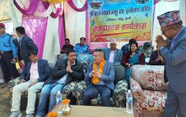 आईजीपी कार्कीद्वारा गृहपालिकाको मर्भुङ कोट मन्दिर उद्घाटन