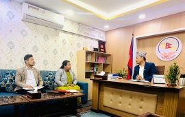 कोप-३१ मा नेपालको एजेन्डा सशक्त बनाउन मन्त्री चौधरी र सभामुख अर्यालबीच छलफल