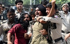 भारतमा विद्यार्थी आन्दोलनमाथि दमन भएको भन्दै अखिल क्रान्तिकारीको विरोध