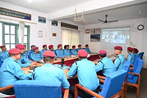 डीआईजी सापकोटाद्वारा कर्णालीका प्रहरीलाई भर्चुअल निर्देशन