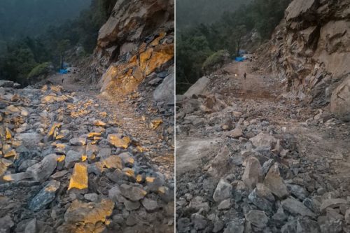 छुम्सुरको पहिरो पन्छाएपछि खाँदबारी–किमाथाङ्का सडक पुनः सञ्चालन