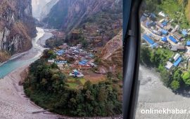 बाढीपछि नाकाबन्दीमा पर्‍यो गोरखाको जगत गाउँ 