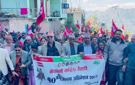 कांग्रेस देउवा समूहको महाधिवेशन : ३५ मध्ये नौ जिल्लामा नेतृत्व चयन