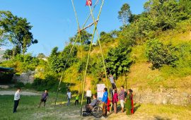 गुल्मीको धरमपानीमा फर्कियो लिङ्गे पिङको रौनक, परम्परा जोगाउँदै युवा