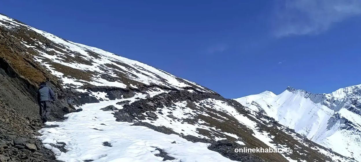 मुकोट हिमालको काखसम्म पुग्यो सडक, ५ हजार ७ सय मिटर उचाइमा निर्माणको चुनौती