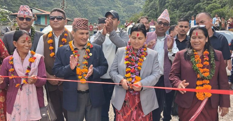 रुकुमपश्चिमको शीतलपोखरी–चुन्वाङ सडकले २७ वर्षपछि गति लिँदै