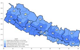 आज ५ प्रदेशका एक-दुई ठाउँमा भारी वर्षाको सम्भावना